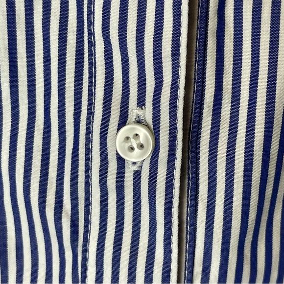 Cavan & Co Made in USA Striped Cotton Button Up Top M - Picture 4 of 11